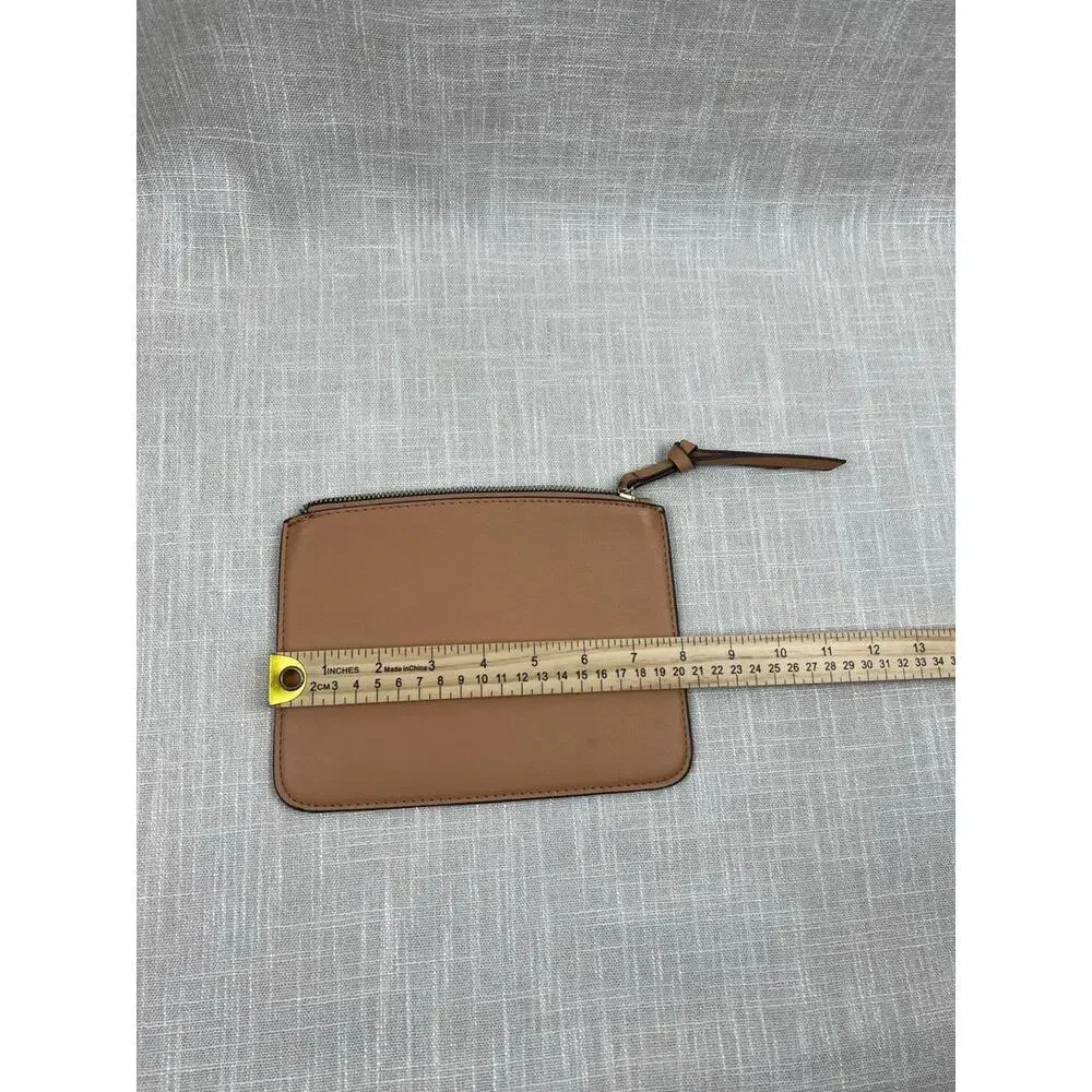 Elegant Brown Clutch‎ Pouch with Zipper
